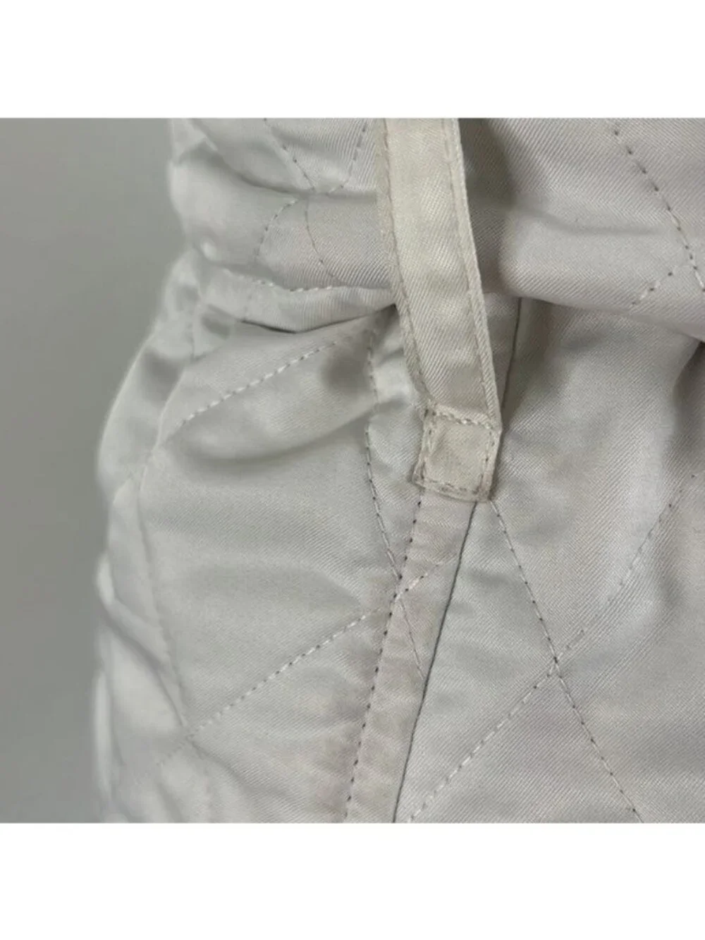 Burberry White Quilted Trench Coat Belted Jacket - Picture 10 of 16
